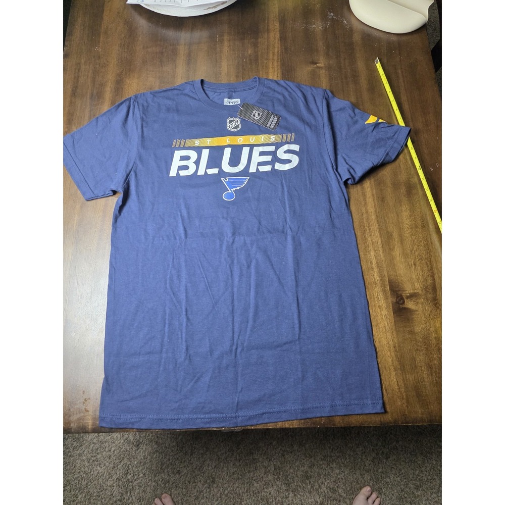 St Louis Blues Fanatics Authentic Pro NHL T-Shirt Men's M Blue NWT Hockey